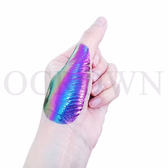 Poudre chromée caméléon, pigment à effet changeant de couleur pour peinture à ongles